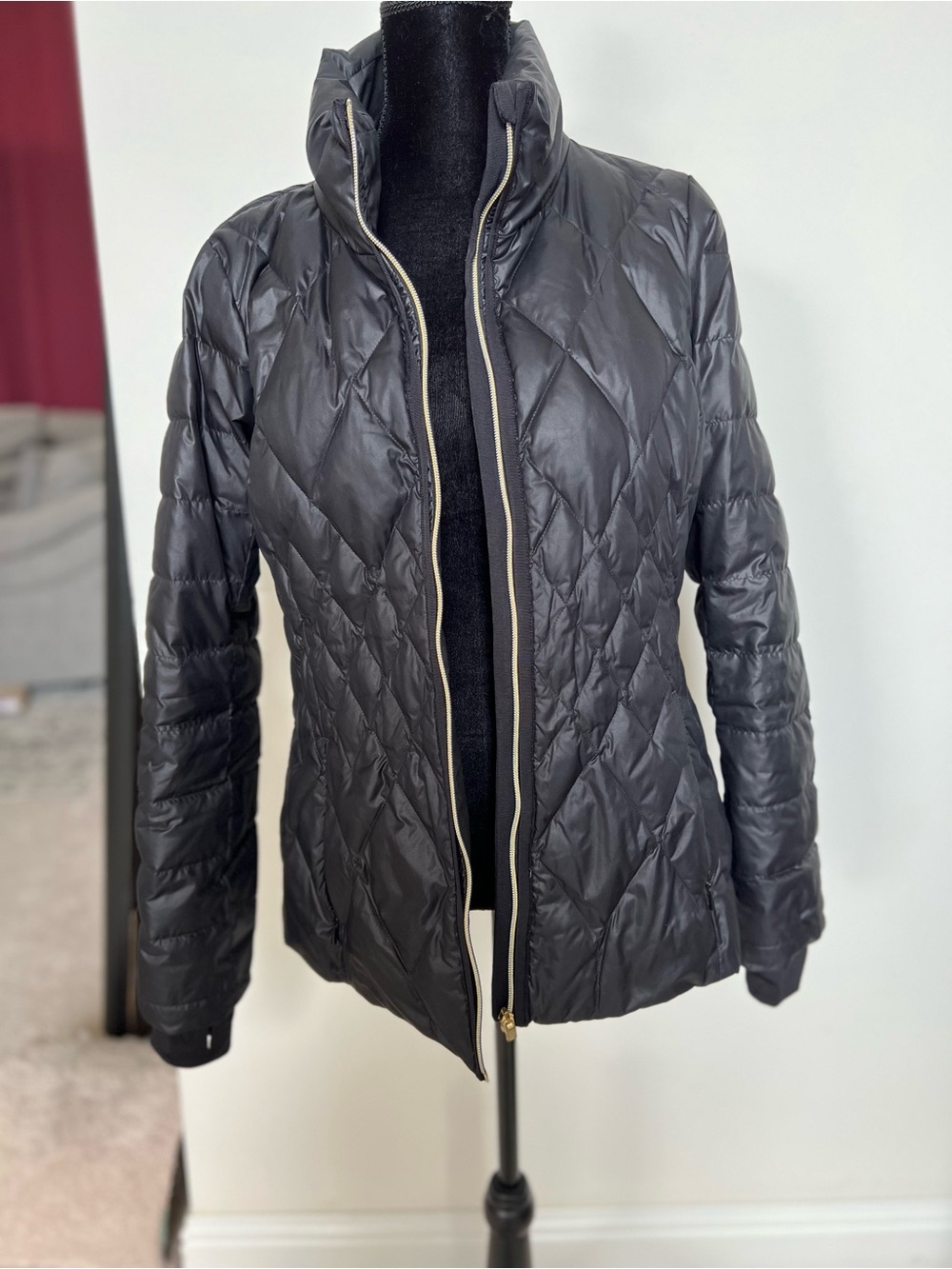 ATHLETA Women's Quilted Packable Jacket - Black